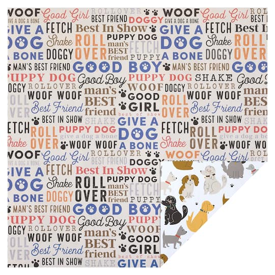 Dog Double-Sided Cardstock Paper by Recollections&#x2122;, 12&#x22; x 12&#x22;